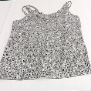 Cabi Black & White Flutter Tank‎ Top Women's Size XS Lightweight Pre-owned